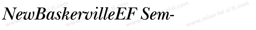 NewBaskervilleEF Sem字体转换